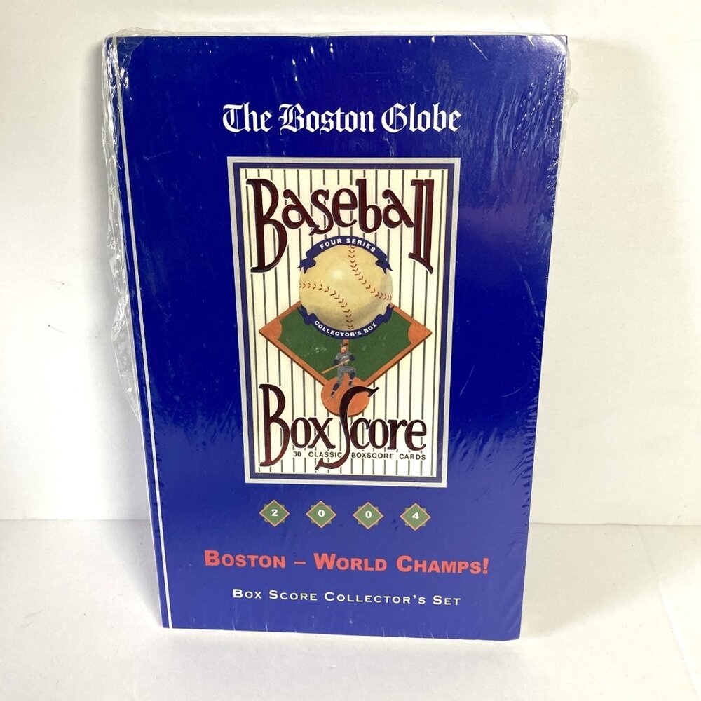 The Boston Red Sox World Champs Box Score Collector’s Set 2004 New‎ Unopened